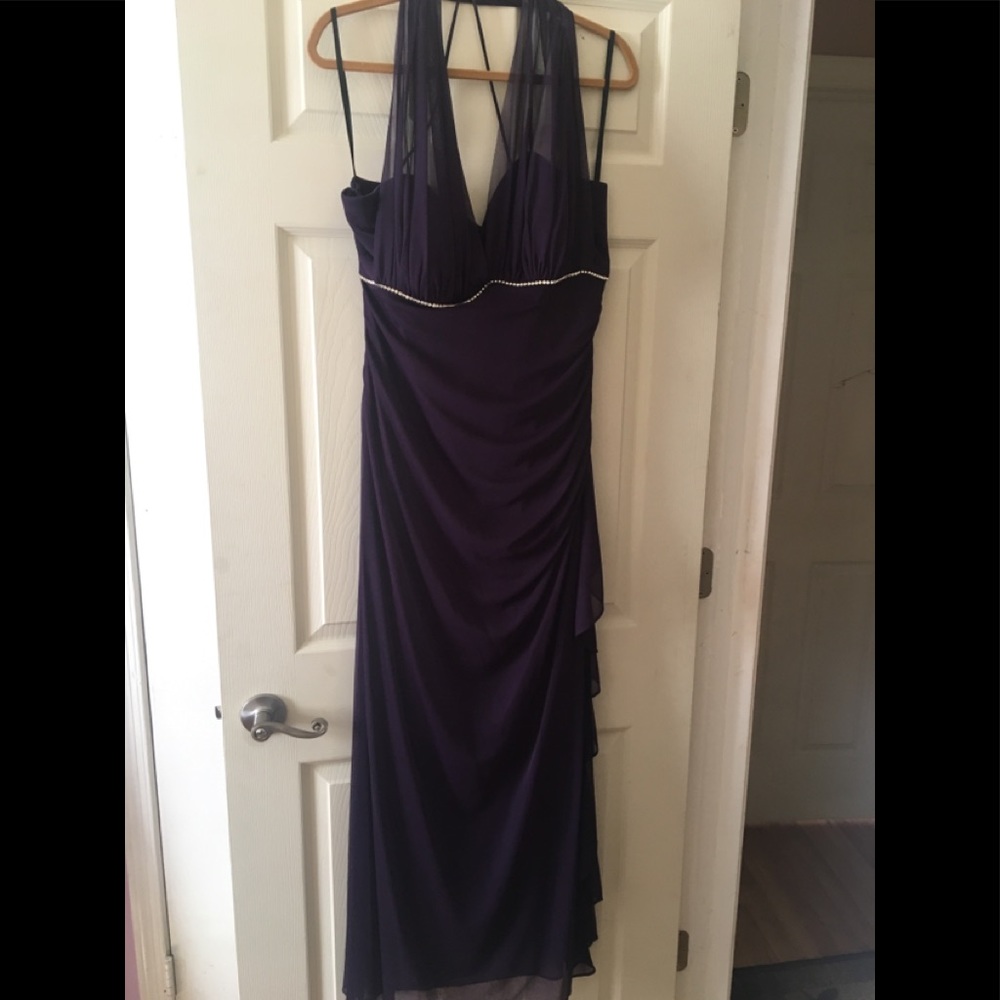 Elegant Purple gown. Worn one time. Size 14